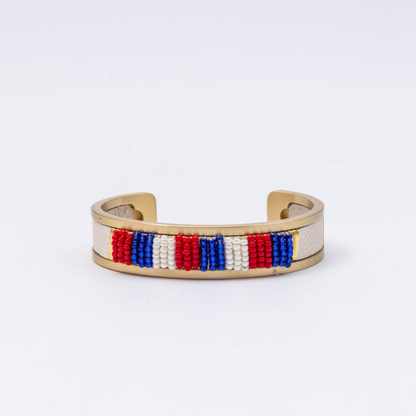 Small patriotic band in gold bracelet