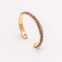 Load image into Gallery viewer, Gold Polished Pink Silverite Stacker
