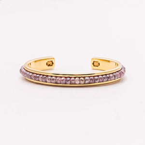 Gold Polished Pink Silverite Stacker