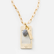 Load image into Gallery viewer, OGP Gold Necklace with Labradorite
