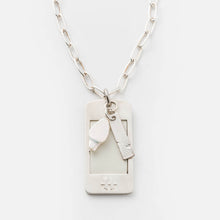 Load image into Gallery viewer, OGP Silver Necklace with Pearl
