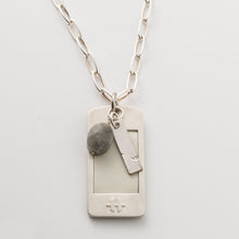 Load image into Gallery viewer, OGP Silver Necklace with Labradorite
