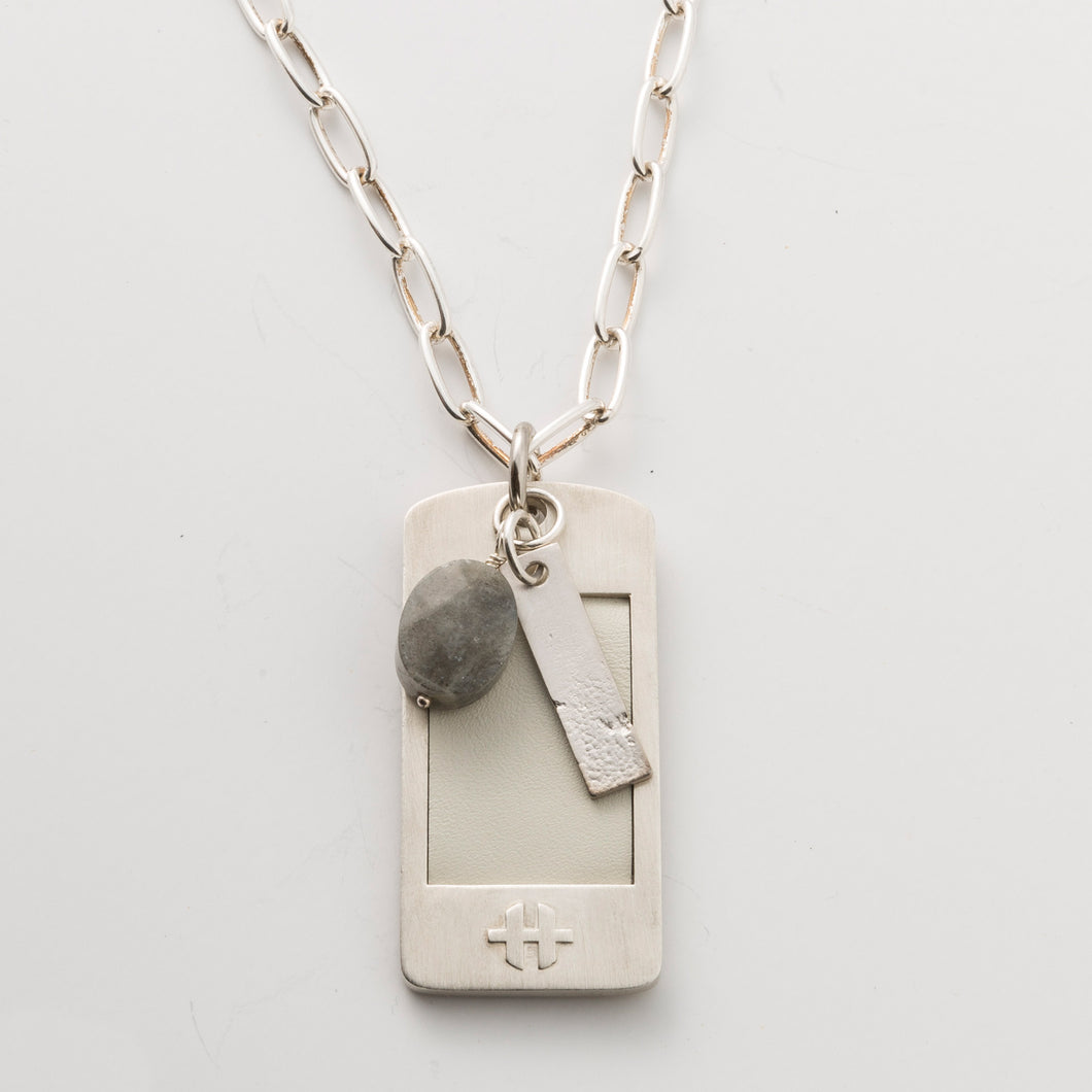OGP Silver Necklace with Labradorite