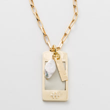 Load image into Gallery viewer, OGP Gold Necklace with Pearl
