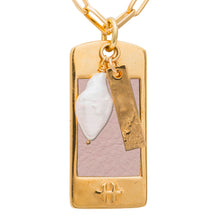 Load image into Gallery viewer, Blush Leather - Hyde Forty-Seven - gold necklace
