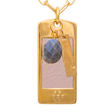 Load image into Gallery viewer, Blush Leather - Hyde Forty-Seven - gold necklace
