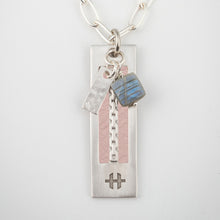 Load image into Gallery viewer, Blush Leather - Hyde Forty-Seven - silver necklace
