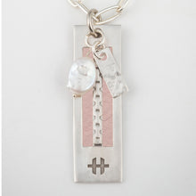 Load image into Gallery viewer, Blush Leather - Hyde Forty-Seven - silver necklace
