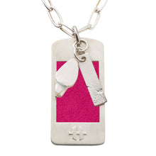 Load image into Gallery viewer, Fuchsia Leather - Hyde Forty-Seven - necklace
